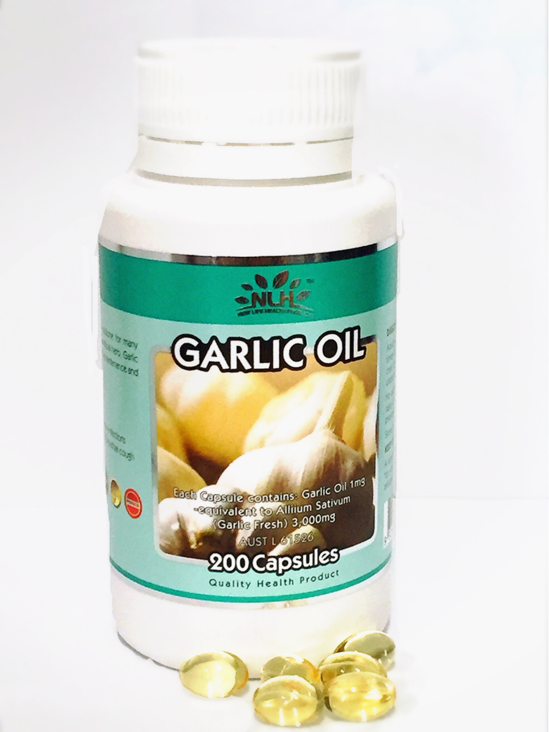 Garlic Oil 1mg (200 capsules)